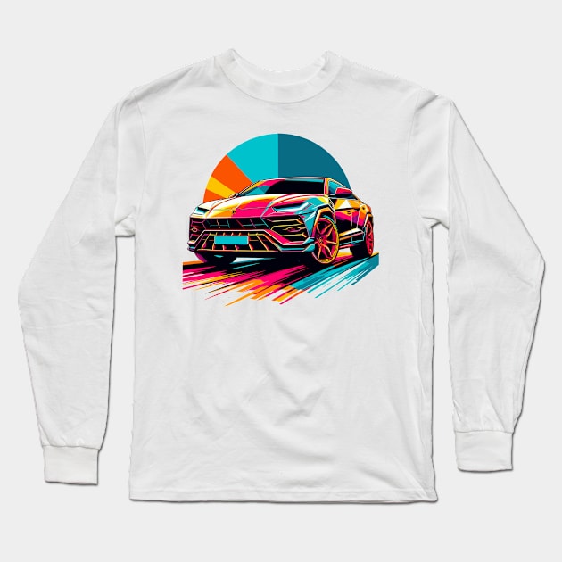 Lamborghini Urus Long Sleeve T-Shirt by Vehicles-Art